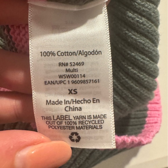 Free assembly striped turtleneck sweater size extra small 100% cotton - Picture 4 of 4